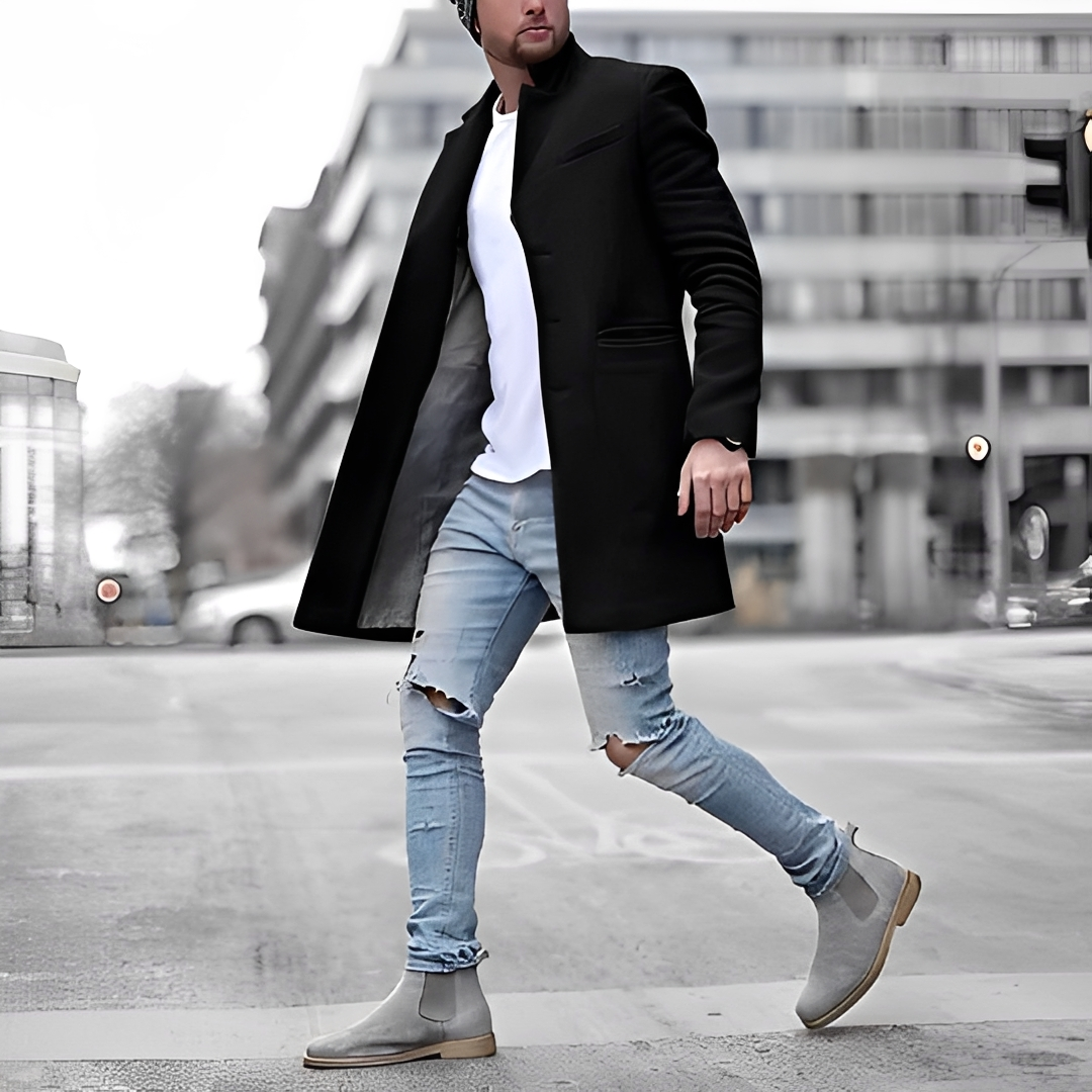 Kadeen - Trendy Slim Fit Topcoat