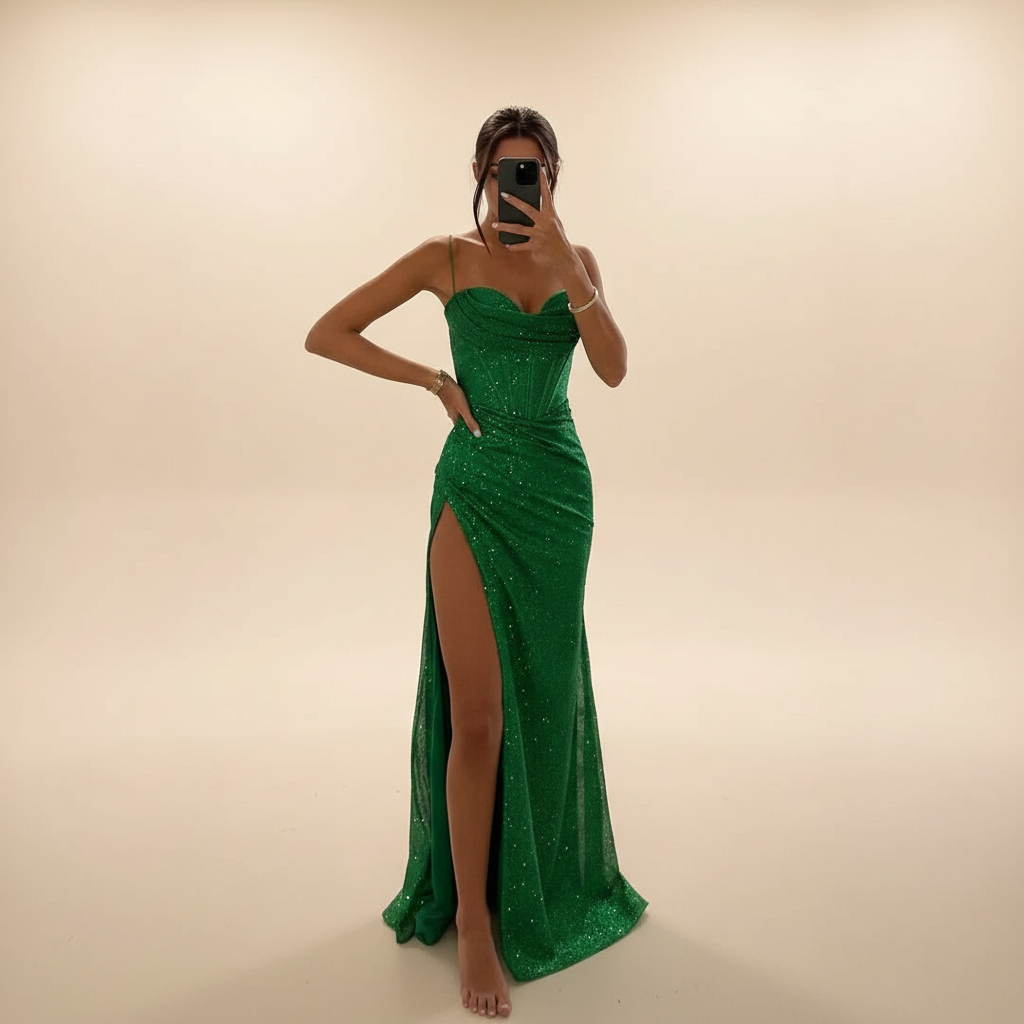 Monique - Stylish Slit Maxi Dress