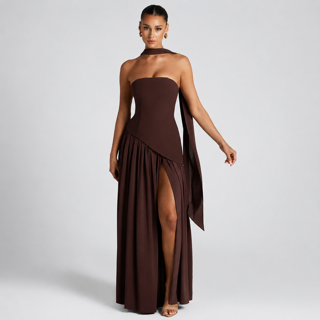 Fatimea - Stylish Tube Top Long Dress