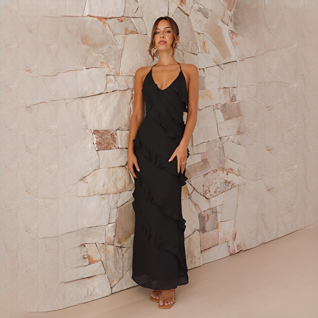 Latresia - Trendy and Elegant Halter Dress