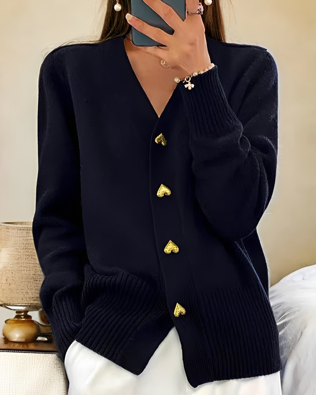 Michaela - Elegant Button Down Cardigan