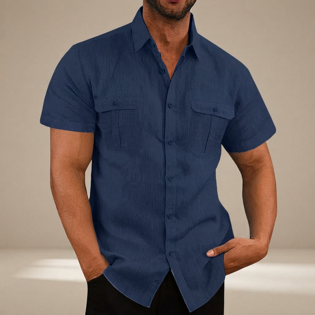Lewys - Casual Button-Down Polo Shirt