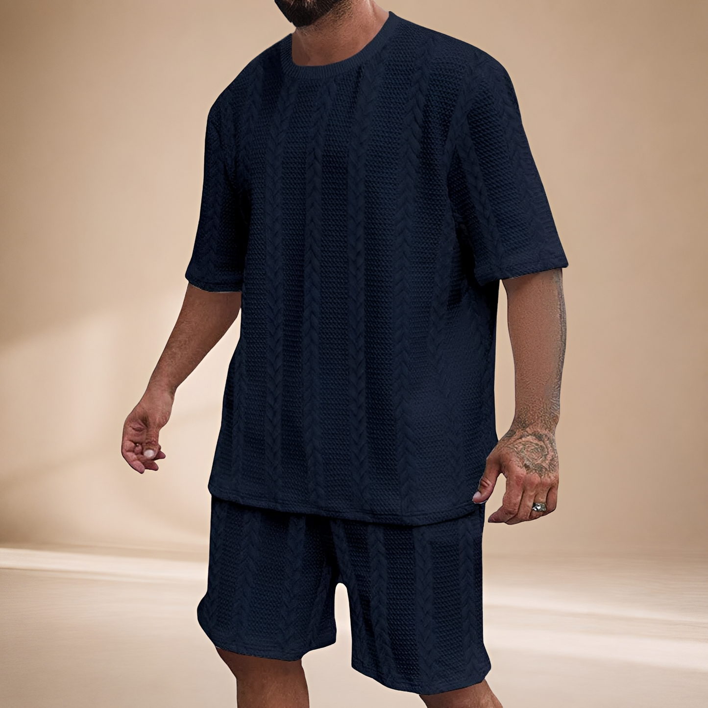 Johnston - Relaxed T-shirt and Shorts Set