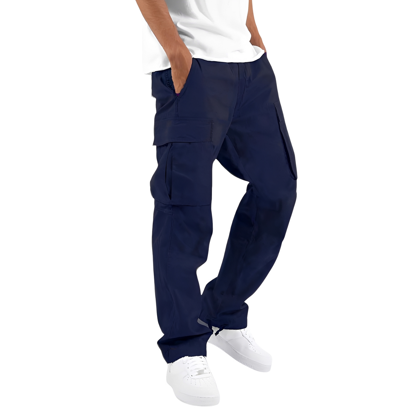Cooper - Wide men's cargo pants with drawstring