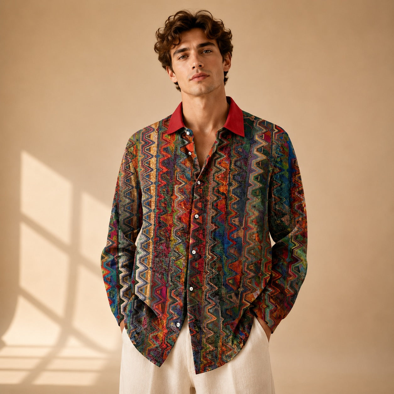 Neil - Creative Design Long Sleeved Shirt