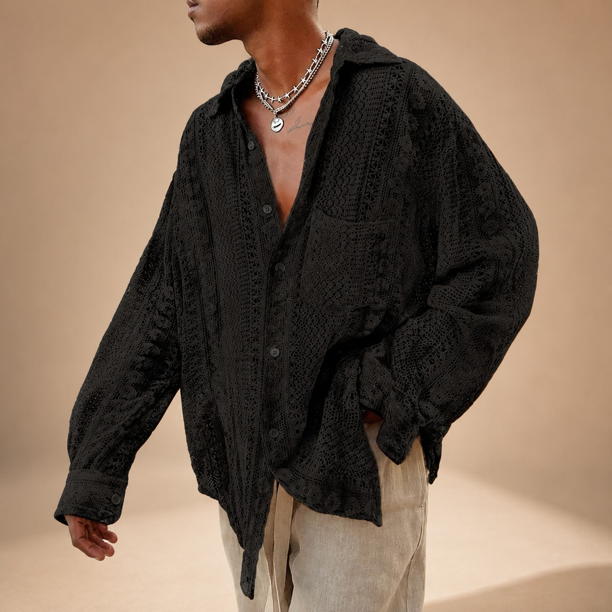 Jovan - Easygoing Hollow Shirt