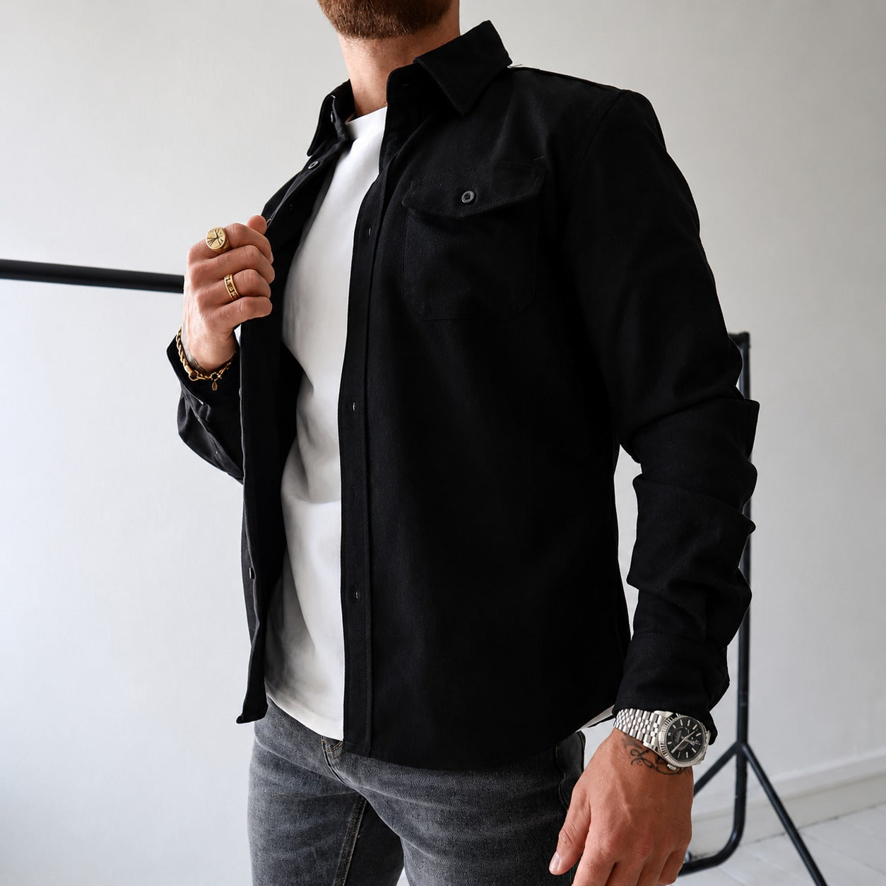 Weston - Casual Long Sleeve Shirt Jacket