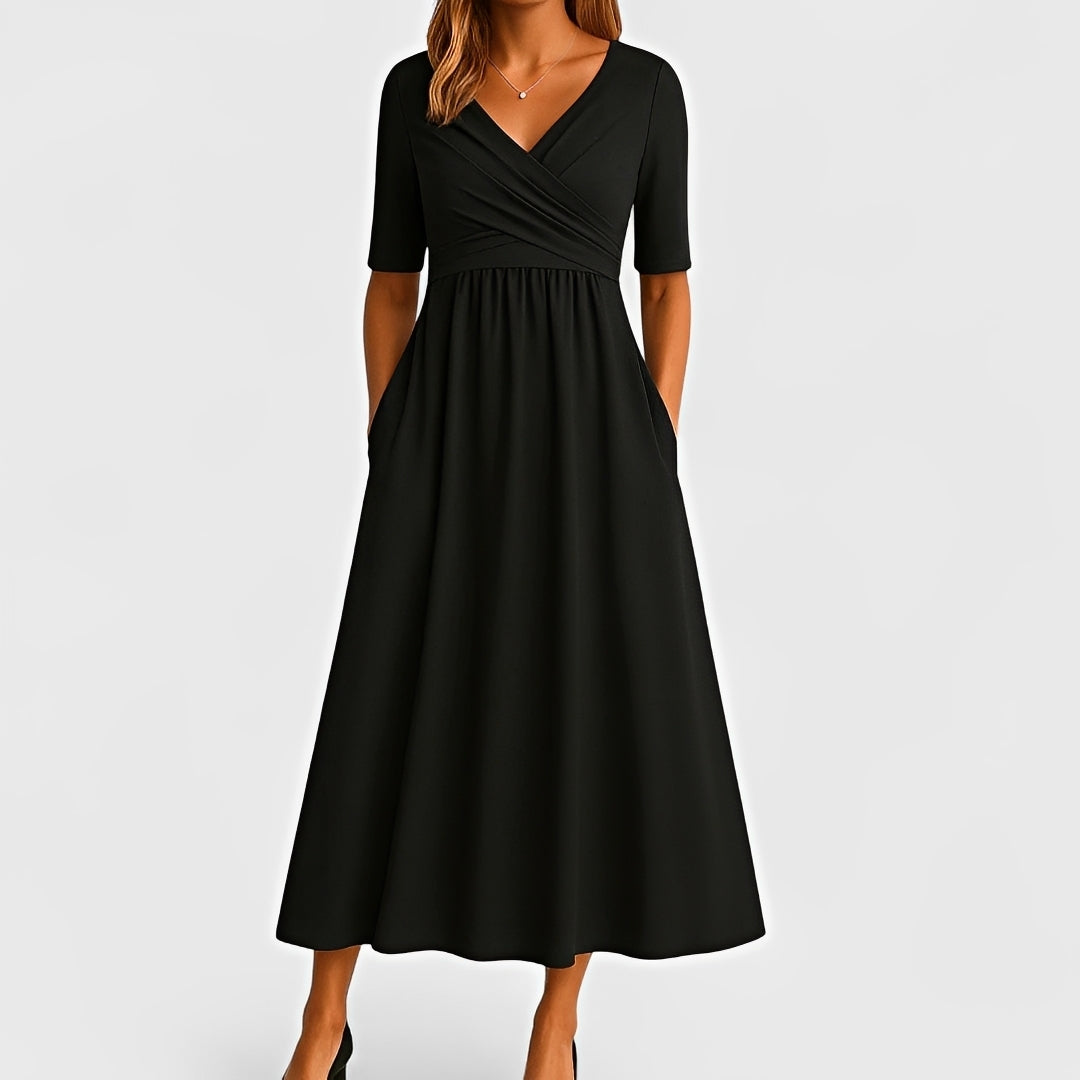 Piper - Short Sleeve Midi Dress