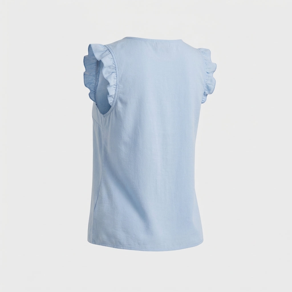 Blue Cotton Blouse
