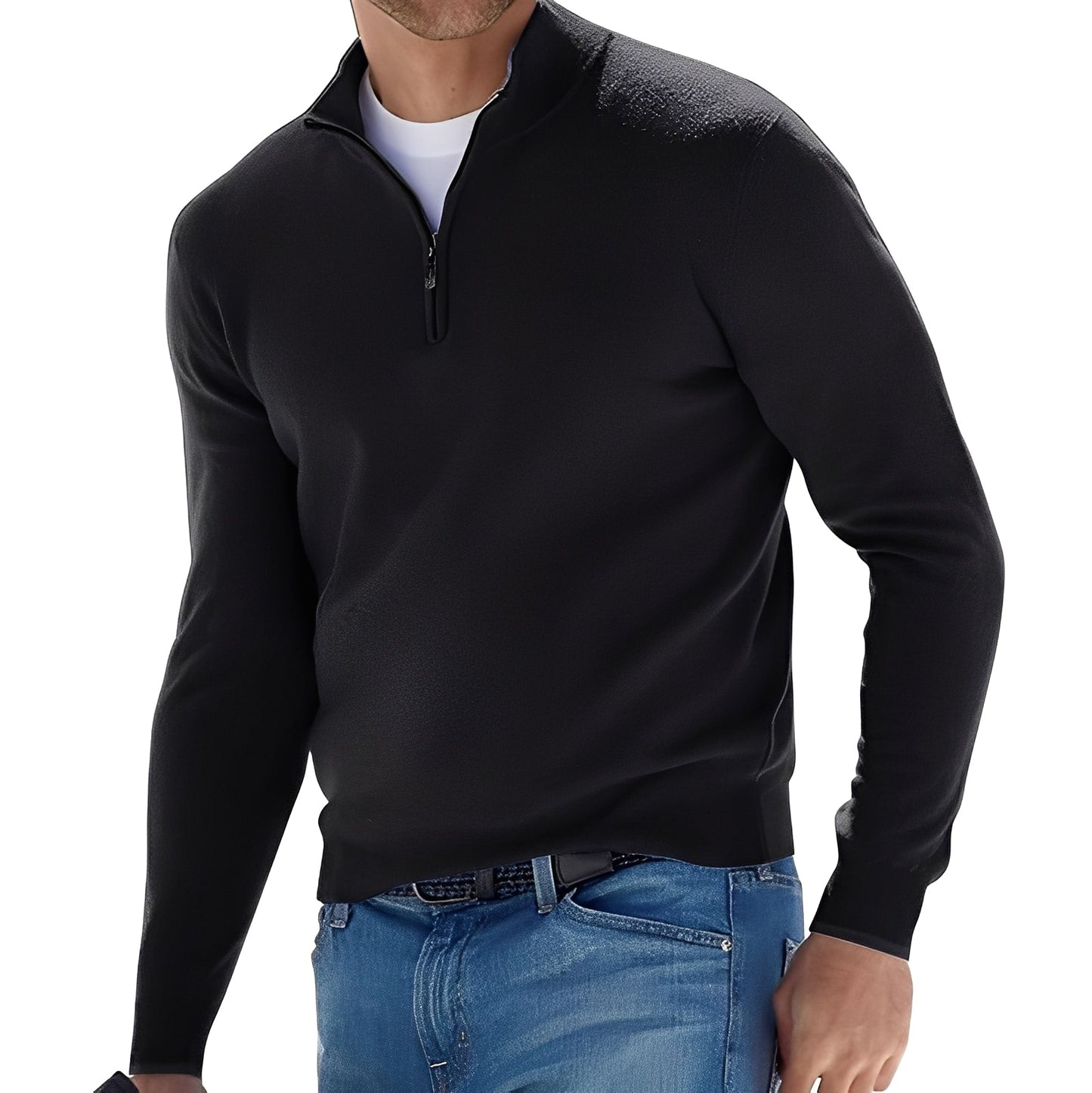 Ralph - Comfortable men's sweater with zipper
