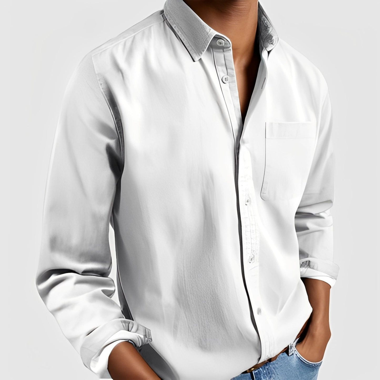 Gauvain - Casual long-sleeve shirt for men