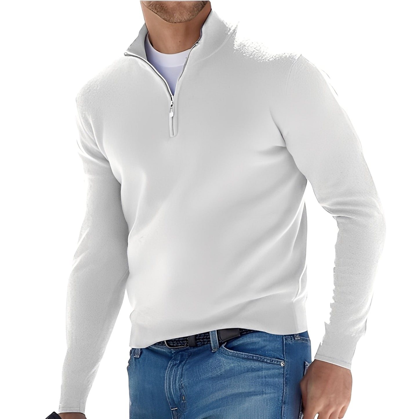Ralph - Comfortable men's sweater with zipper