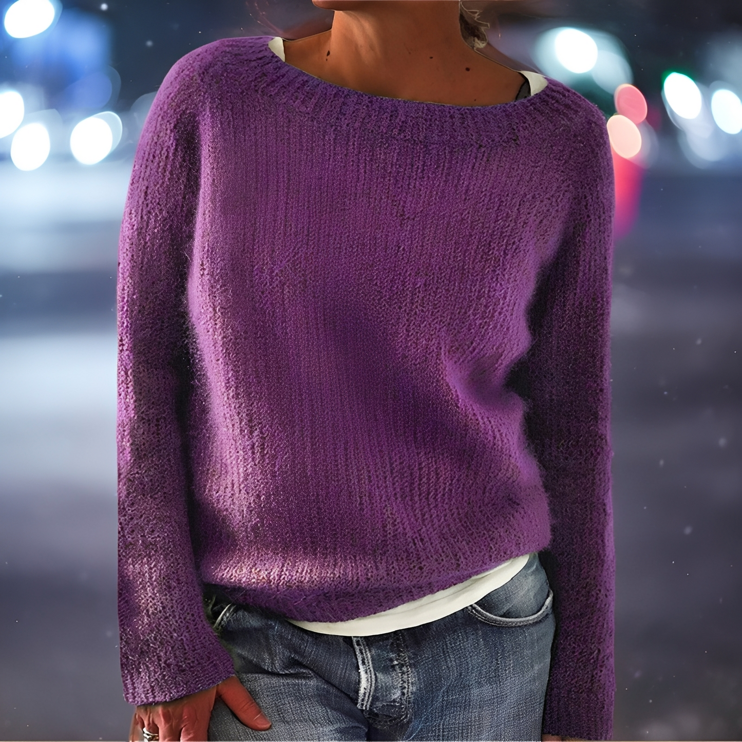 Abeeha - Loose-fitting sweater for women