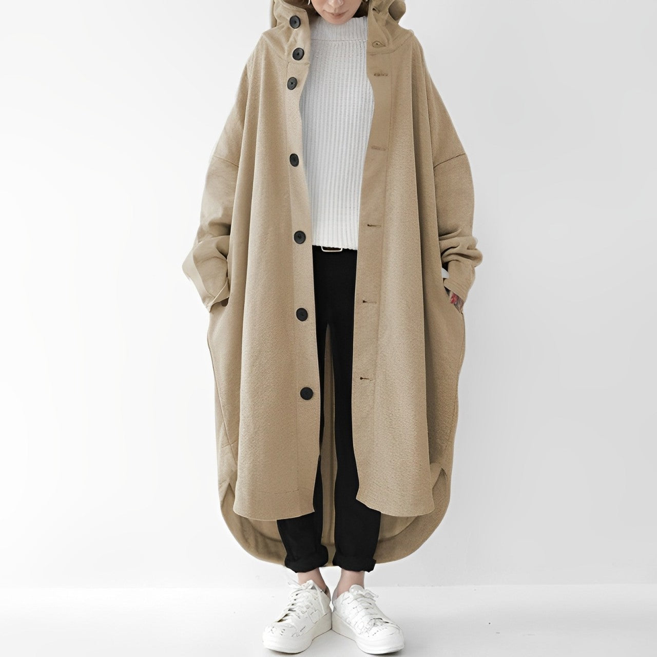 Cailyn - Cozy Long Trench Coat