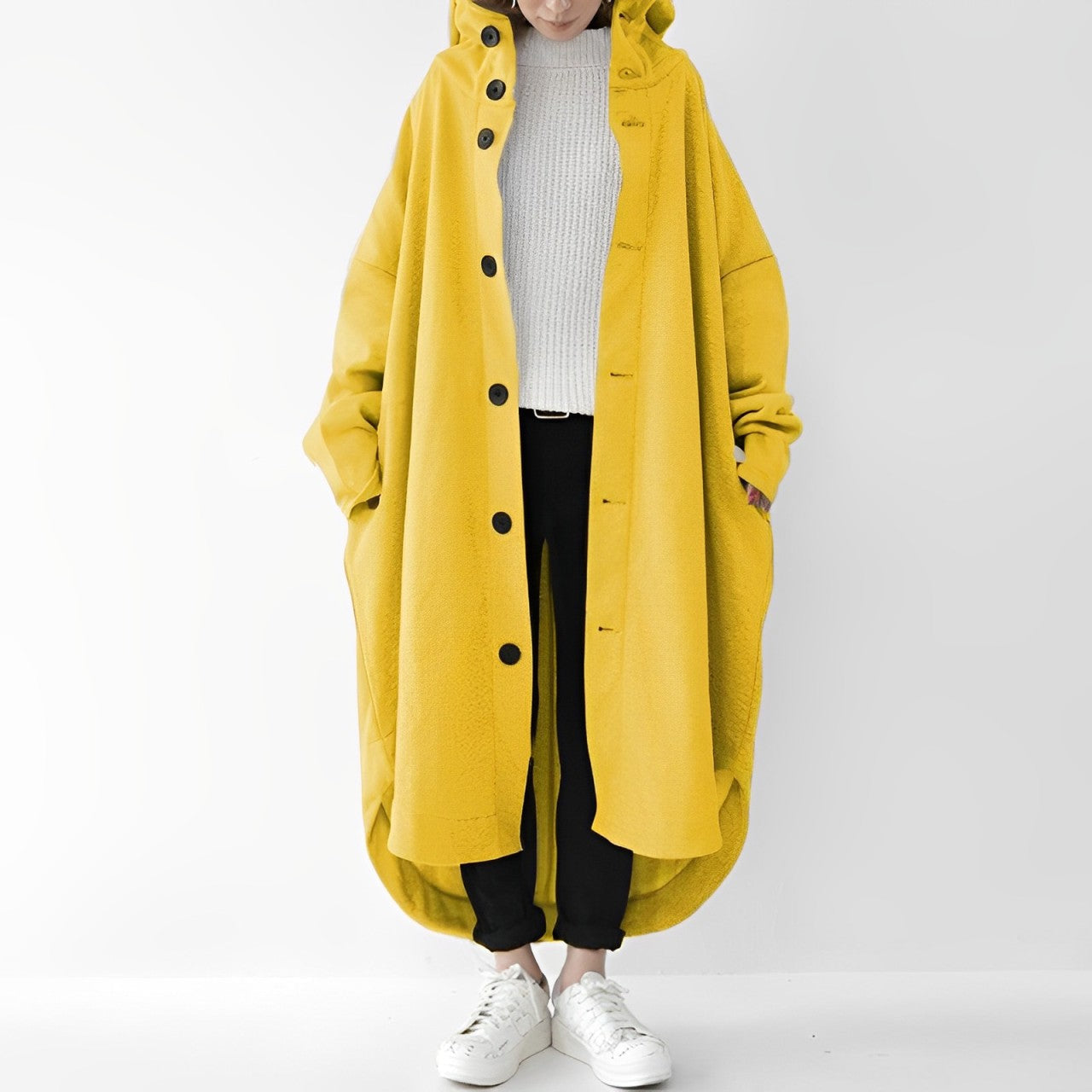 Cailyn - Cozy Long Trench Coat