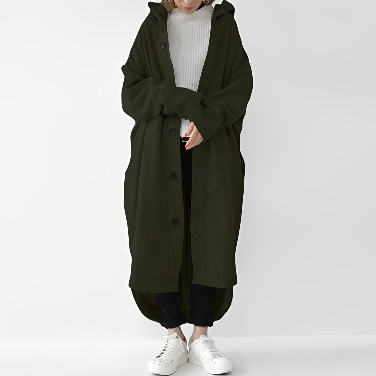 Cailyn - Cozy Long Trench Coat