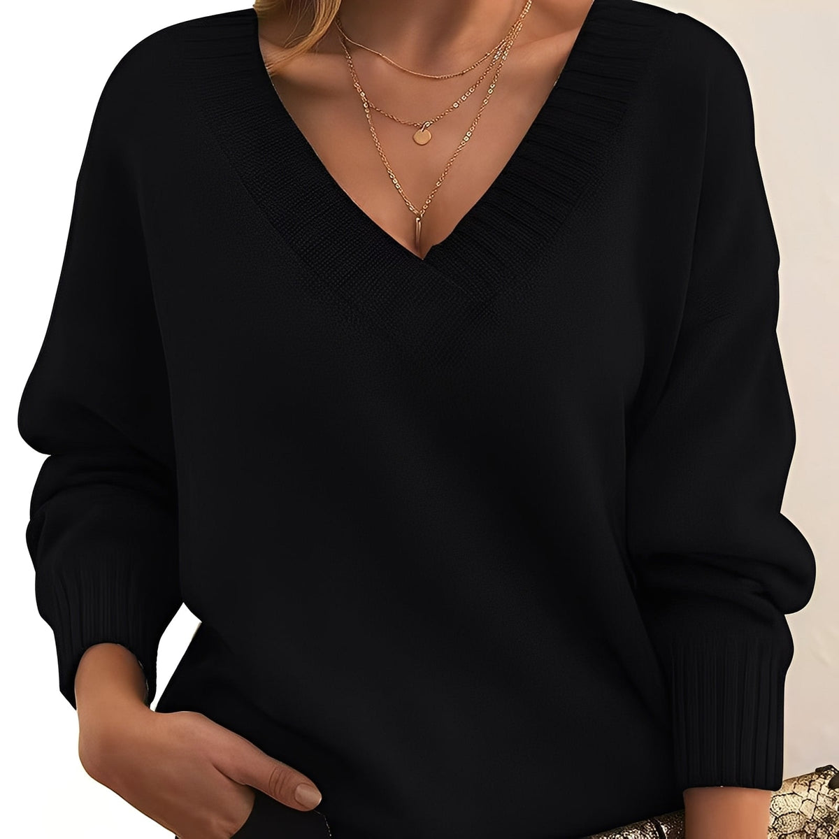Elexa - Cozy V-neck sweater