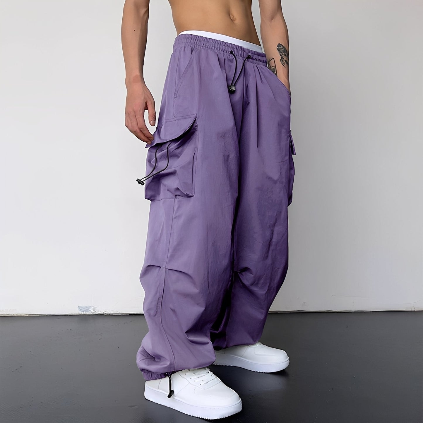 Kaleb - Trendy baggy cargo pants for men