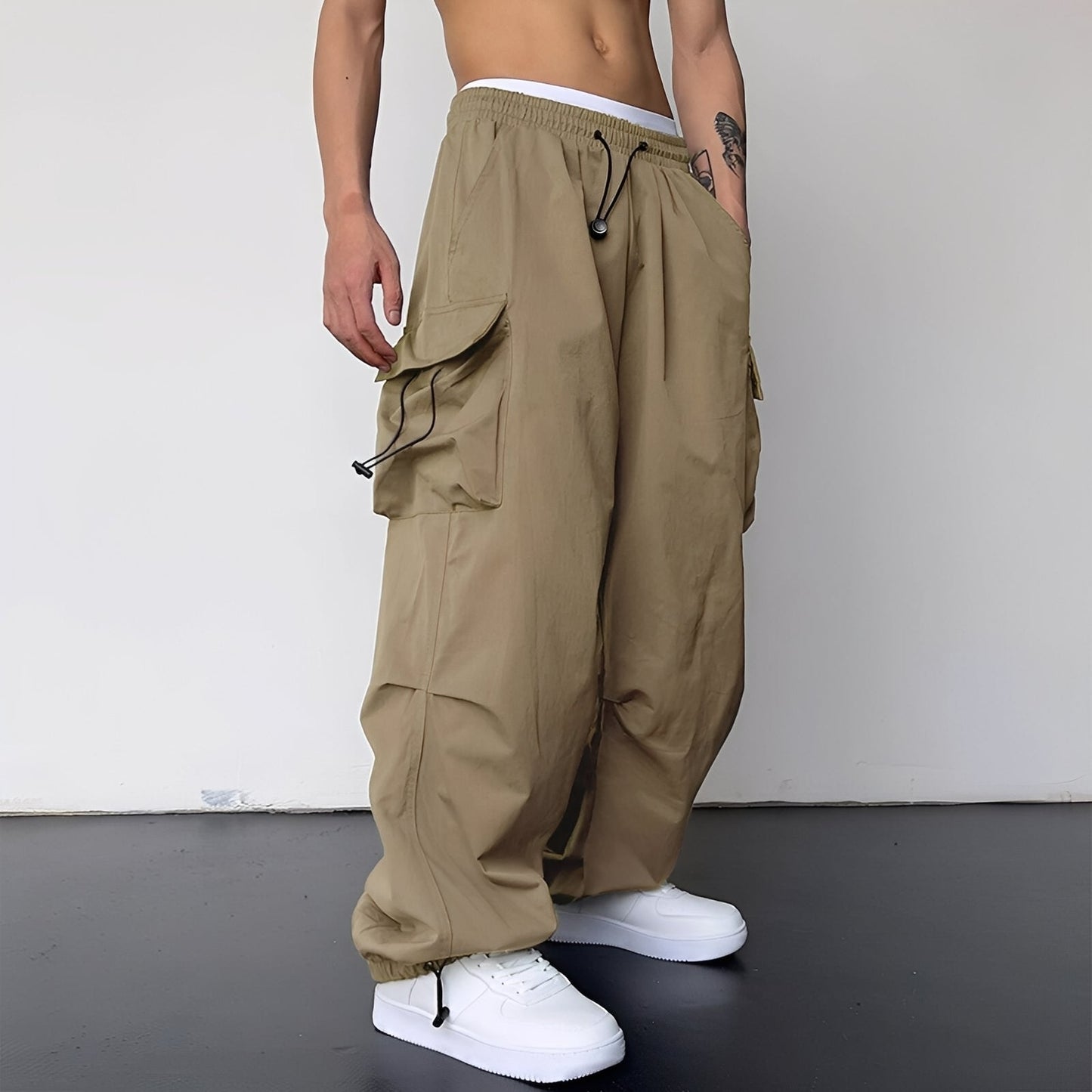 Kaleb - Trendy baggy cargo pants for men