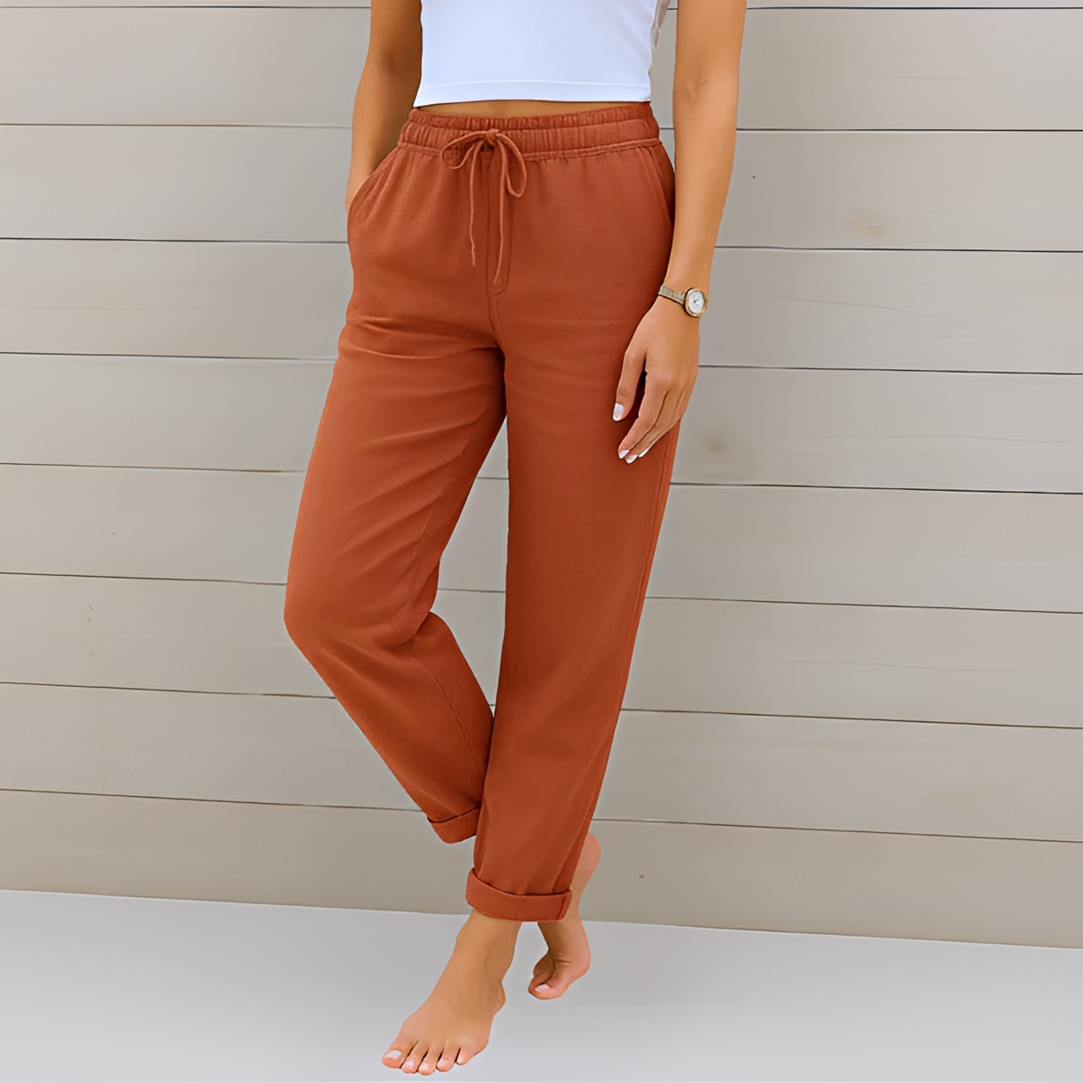 Audrey - Casual Drawstring Pants