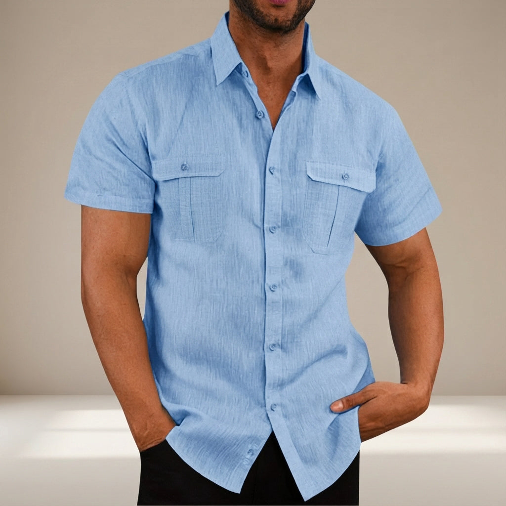 Lewys - Casual Button-Down Polo Shirt