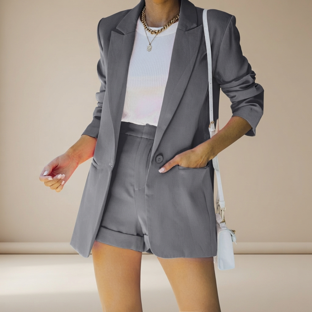 Geraldine - Stylish Short Suit Set