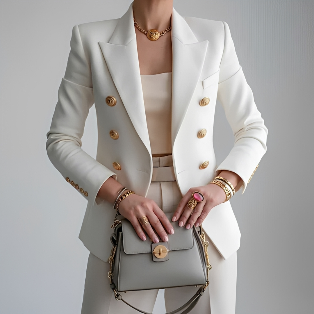 Kristen - Double Breasted Fitted Blazer