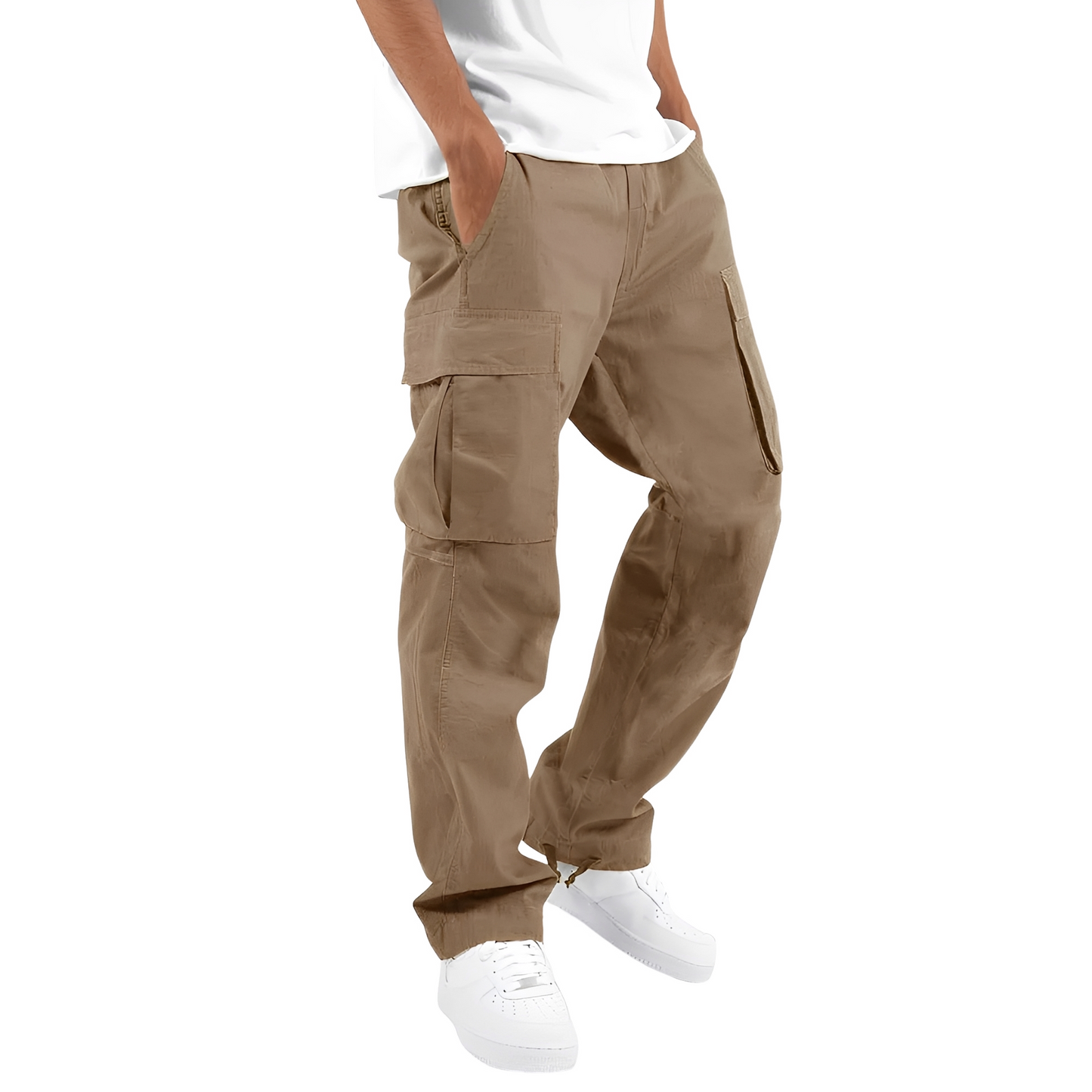 Cooper - Wide men's cargo pants with drawstring