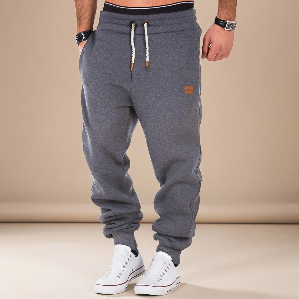 Devin - Stretchy Waist Drawstring Trousers