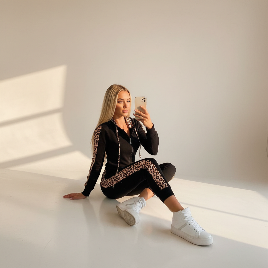 Krestell - Trendy Zippered Pants Set
