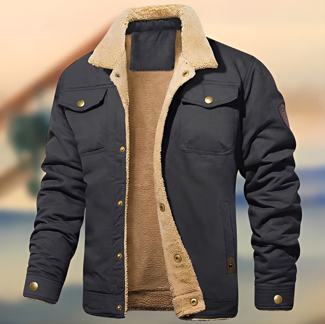 Cedric - Cozy Collar Button Down Jacket
