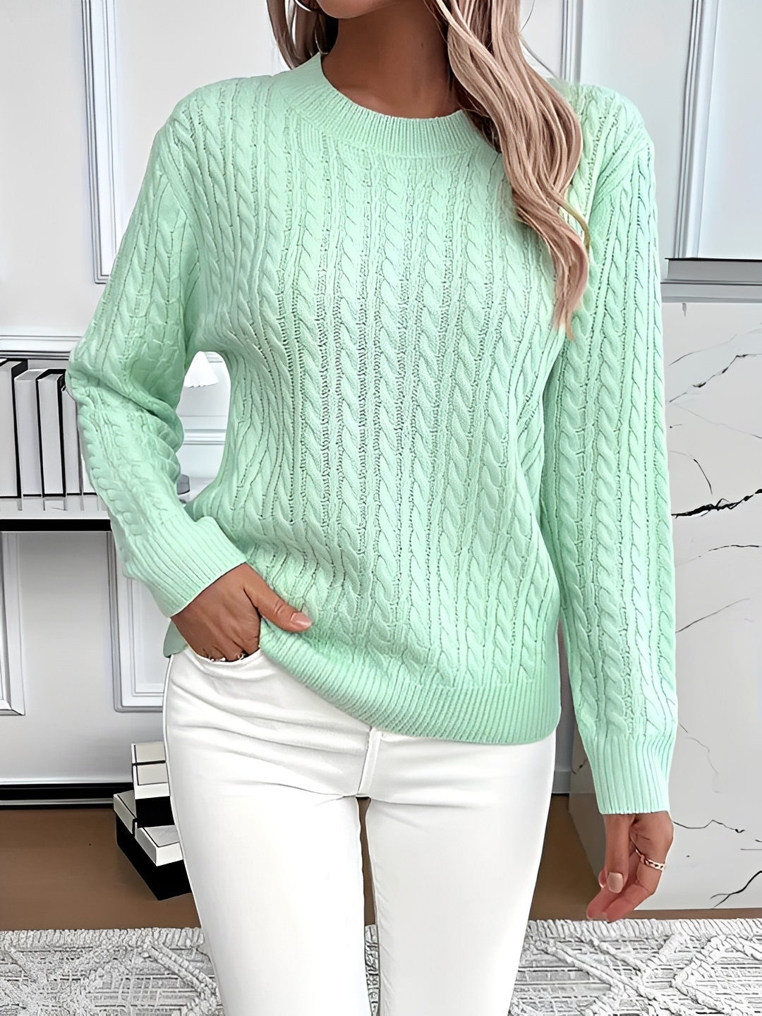 Dianna - Elegant Long Sleeve Sweater