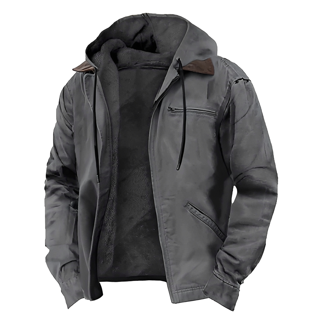 Tyler - Comfortable Hooded Zip Jacket