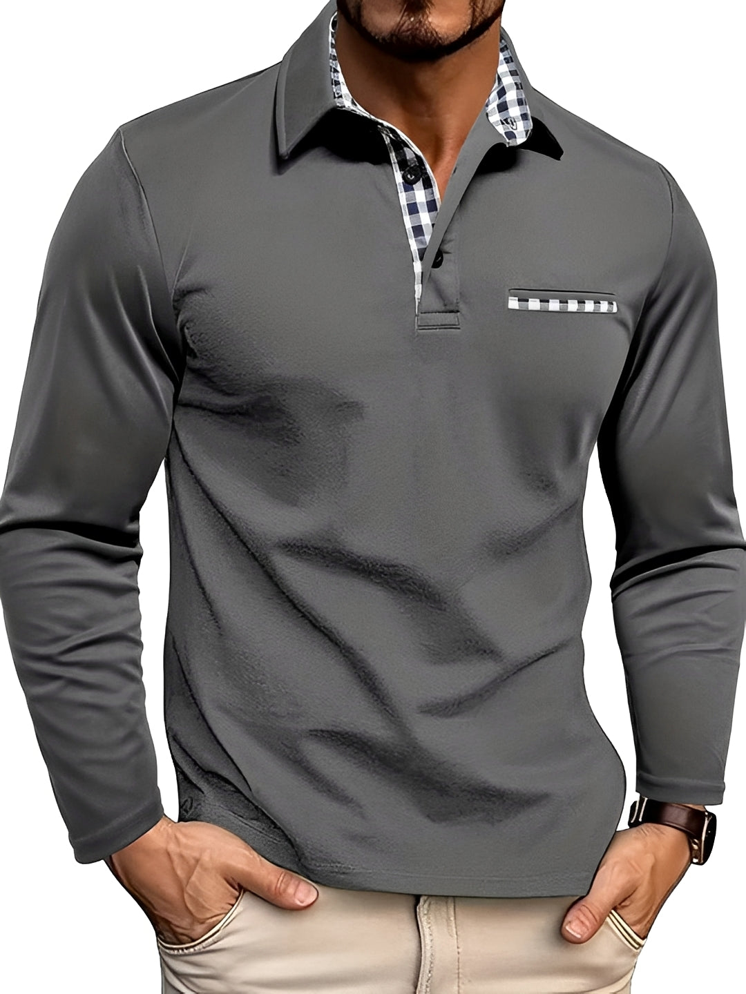 Reese - Long Sleeve Polo Shirt