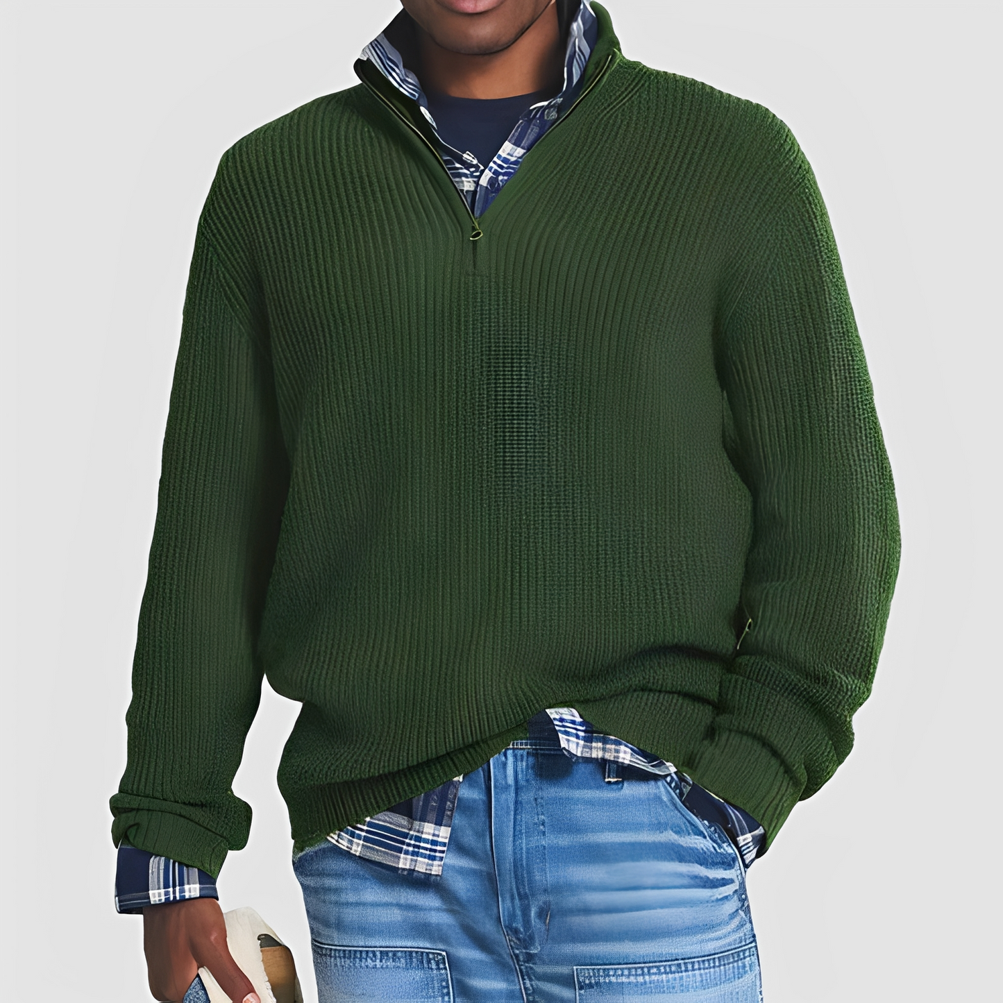 Constantine - Comfortable Pullover with Zipper for Men