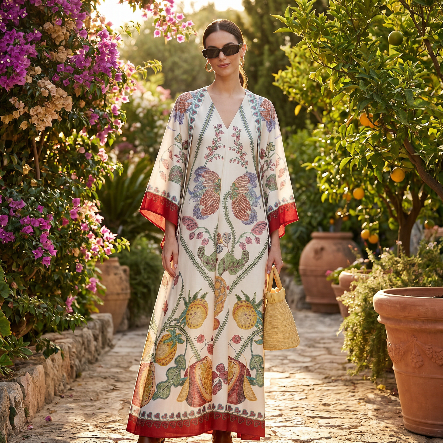 Kymbrea - Stylish Relaxed Fit Maxi Dress