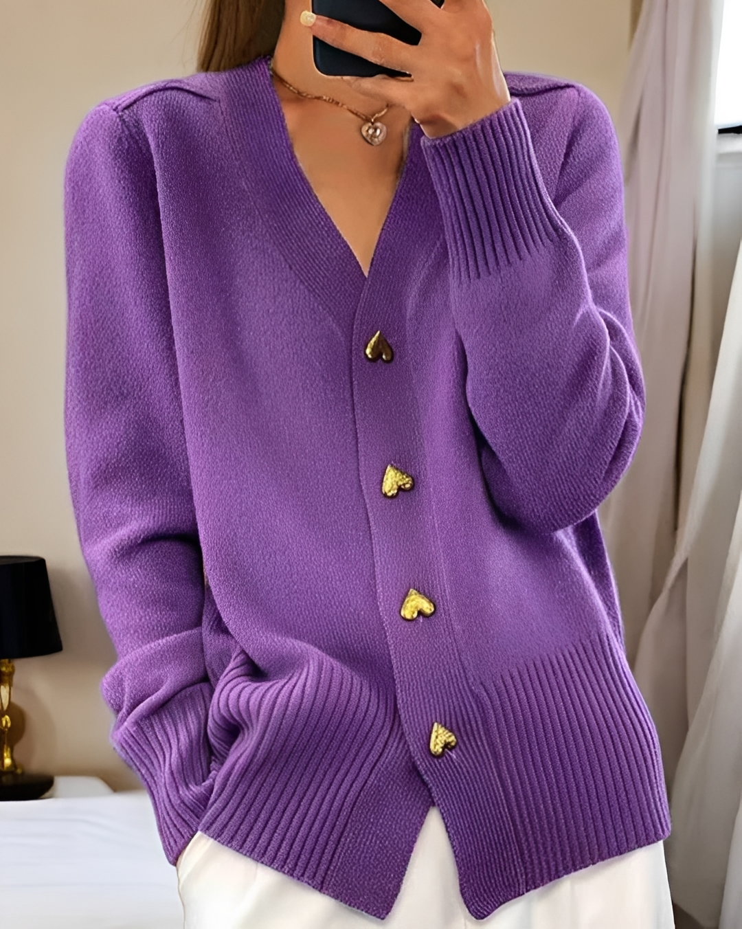 Michaela - Elegant Button Down Cardigan