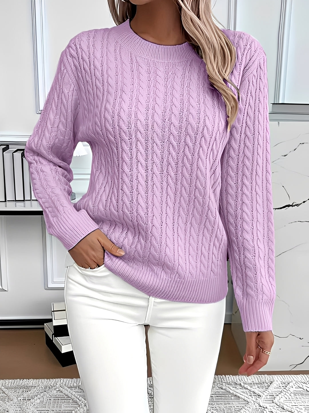 Dianna - Elegant Long Sleeve Sweater