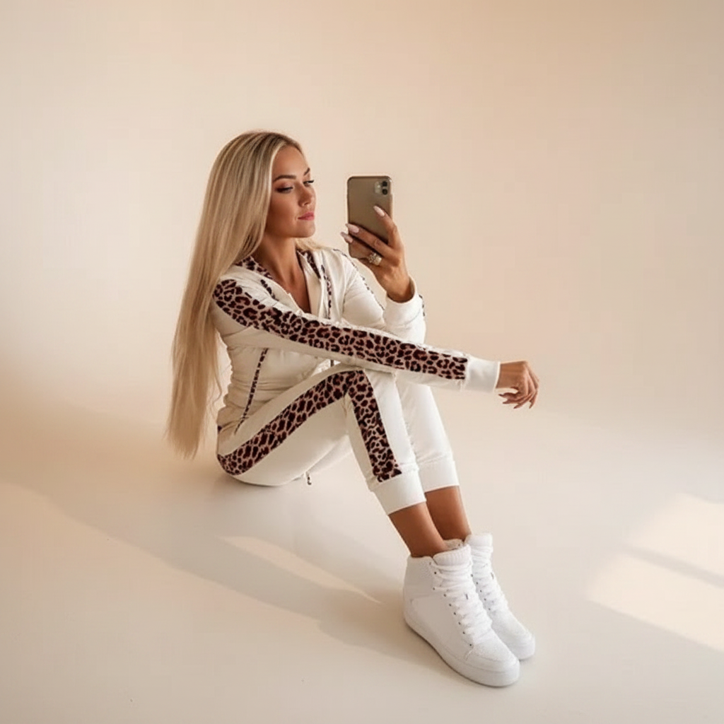 Krestell - Trendy Zippered Pants Set