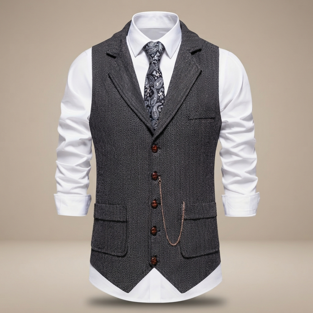 Clayton - Casual Retro Waistcoat