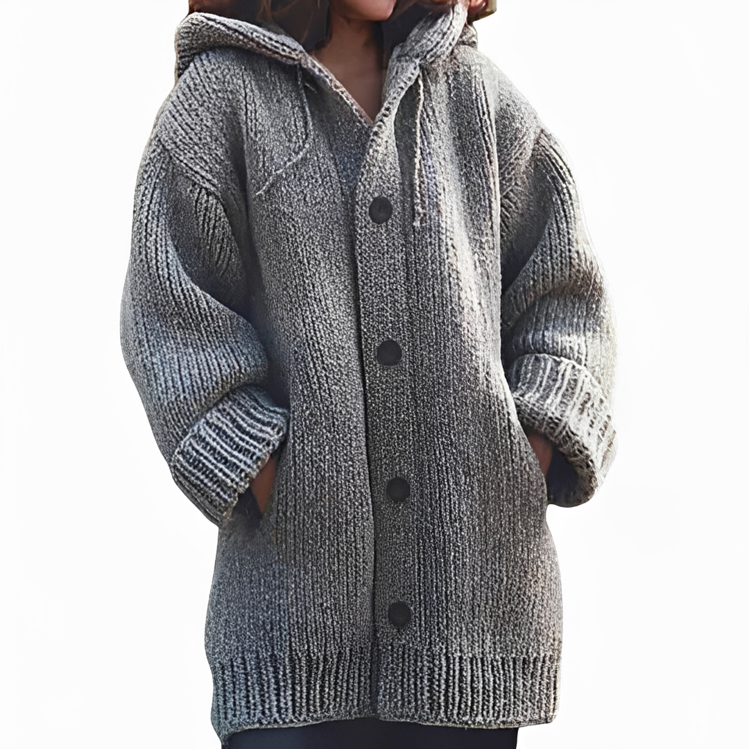 Gerrika - Comfortable Hooded Cardigan