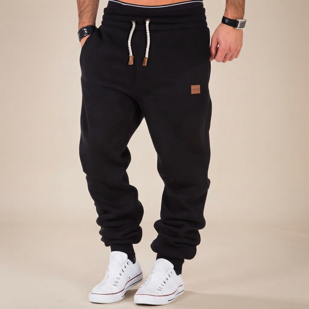 Devin - Stretchy Waist Drawstring Trousers