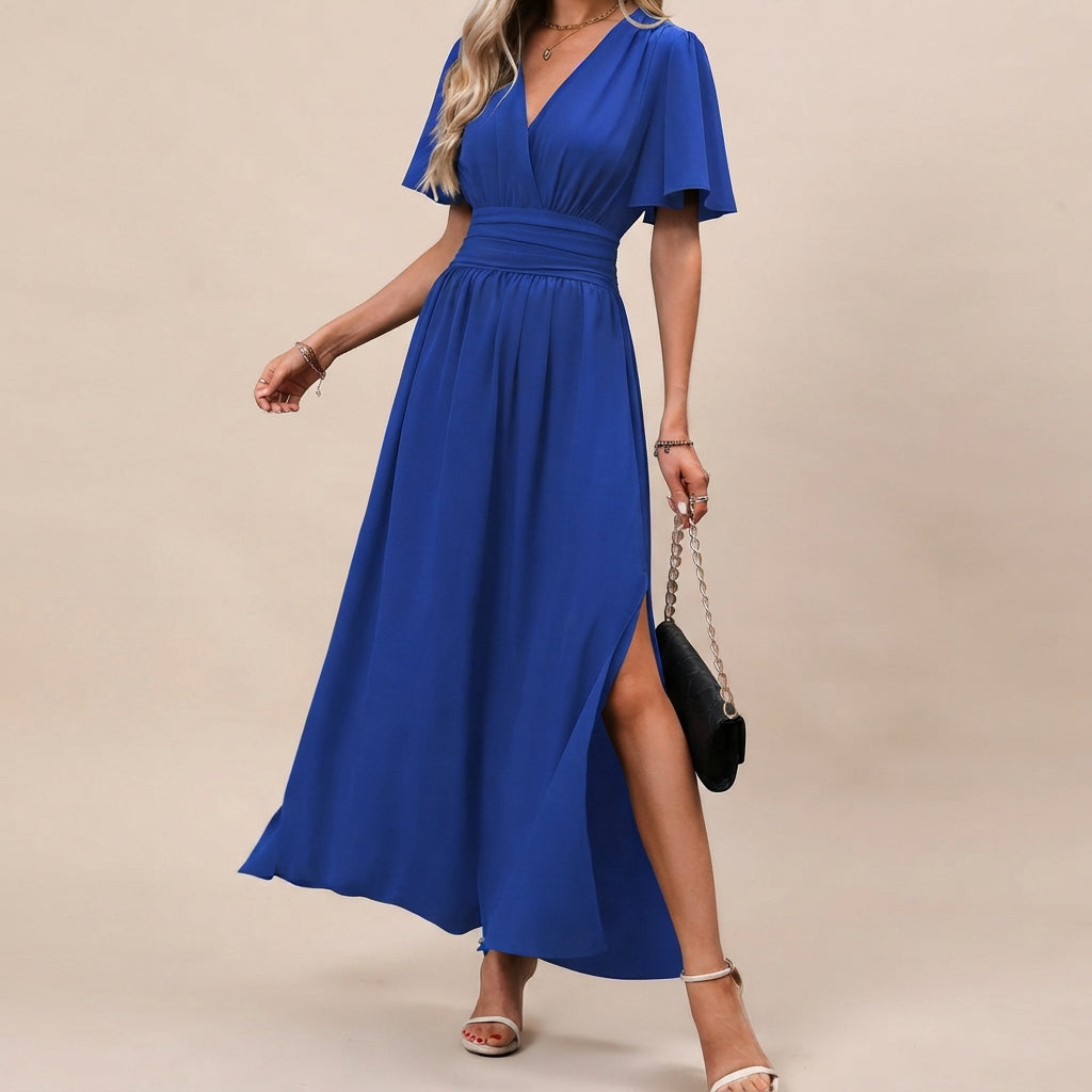 Leyli - Stylish Split Midi Dress