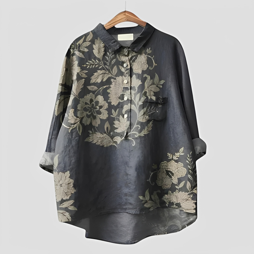 Bellina - Stylish Flowing Button Blouse