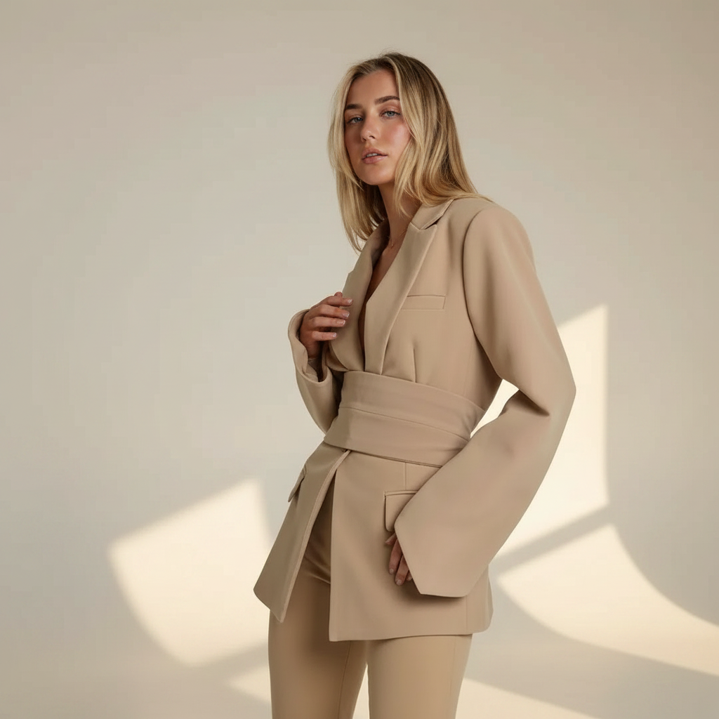 Felena - Stylish Belted Blazer