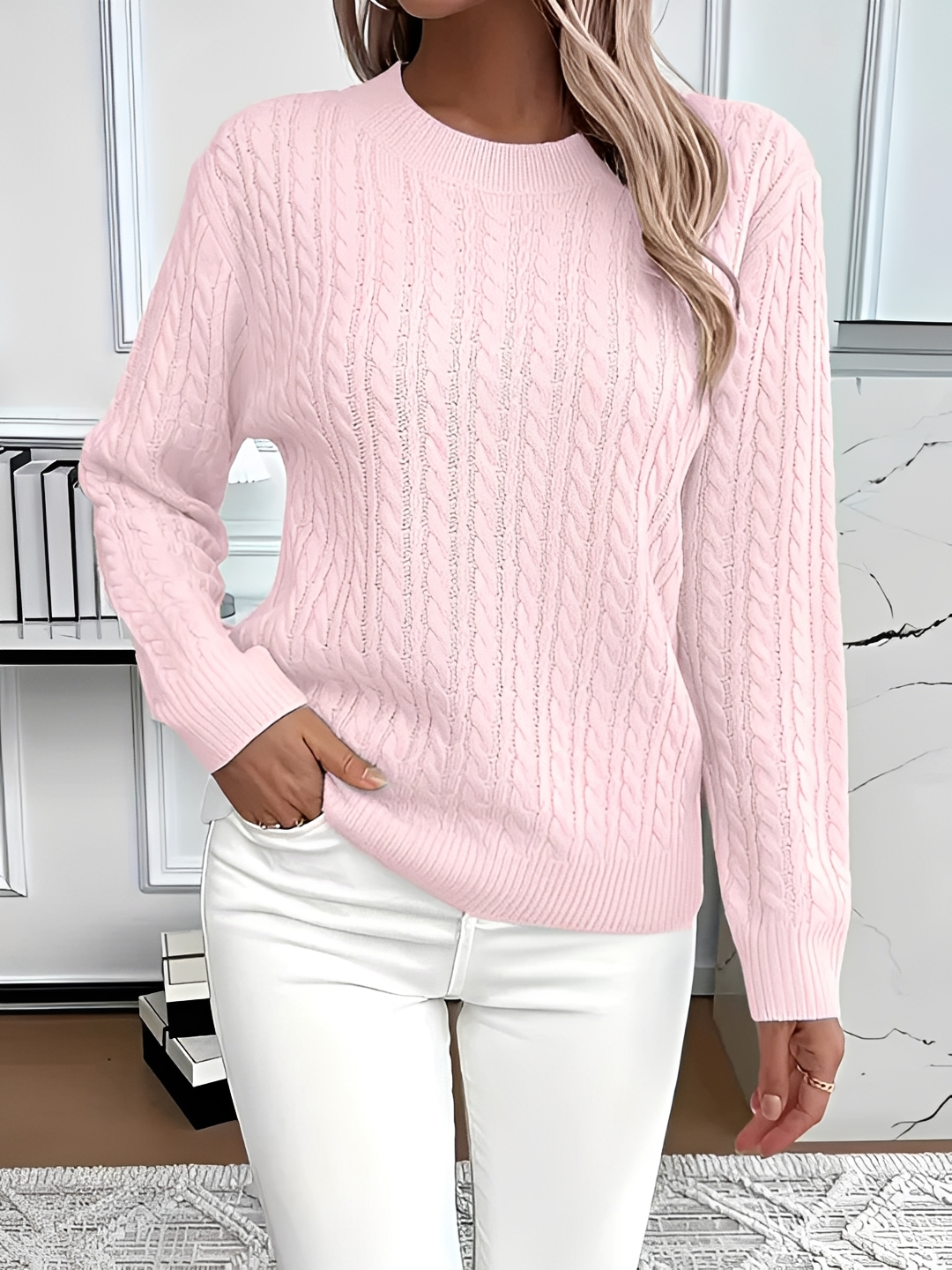 Dianna - Elegant Long Sleeve Sweater