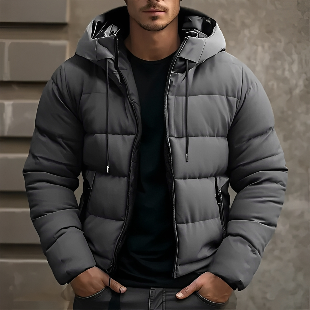 Aleser - Hooded Quilted Puffer Jacket
