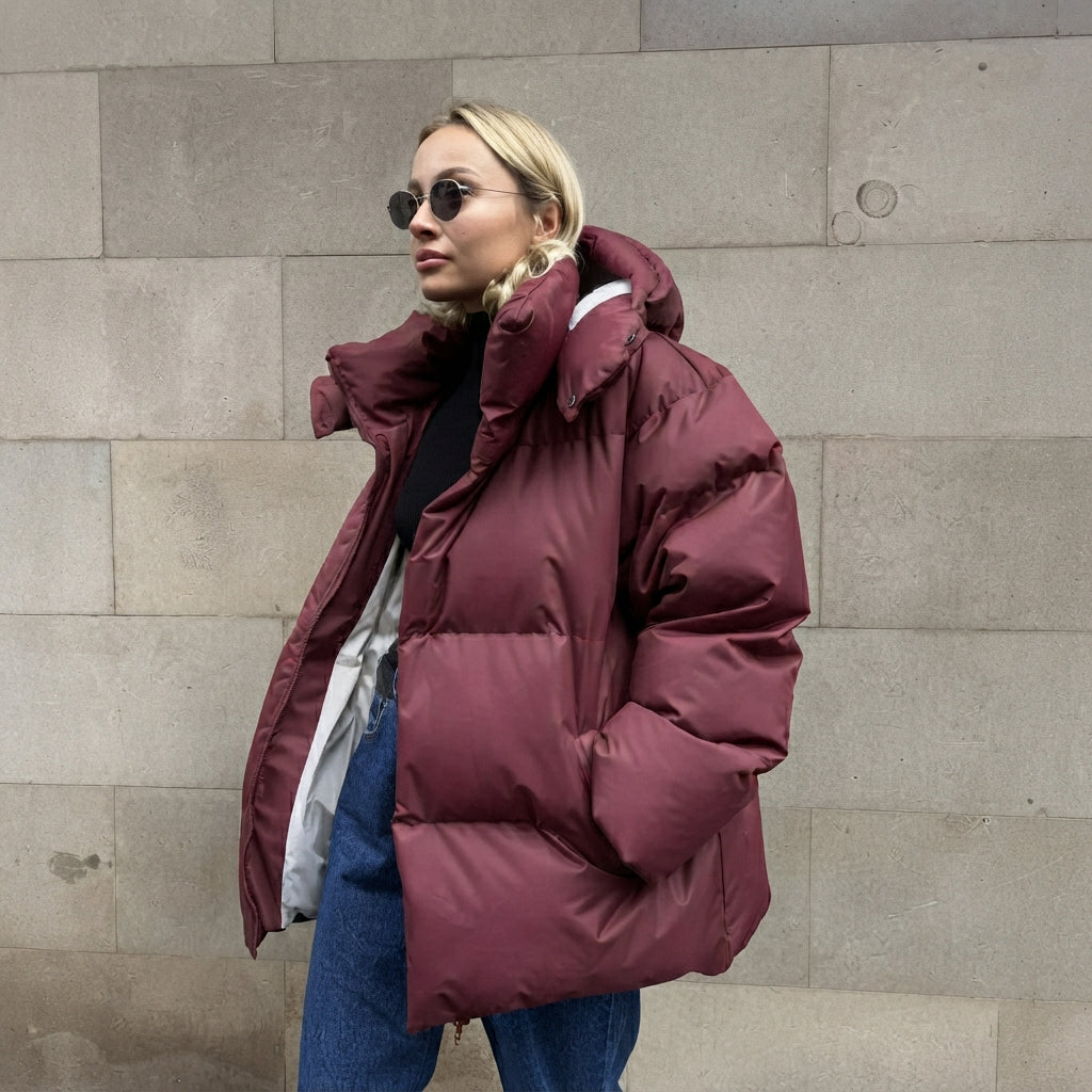 Natalia - Down Jacket with Hood for Women