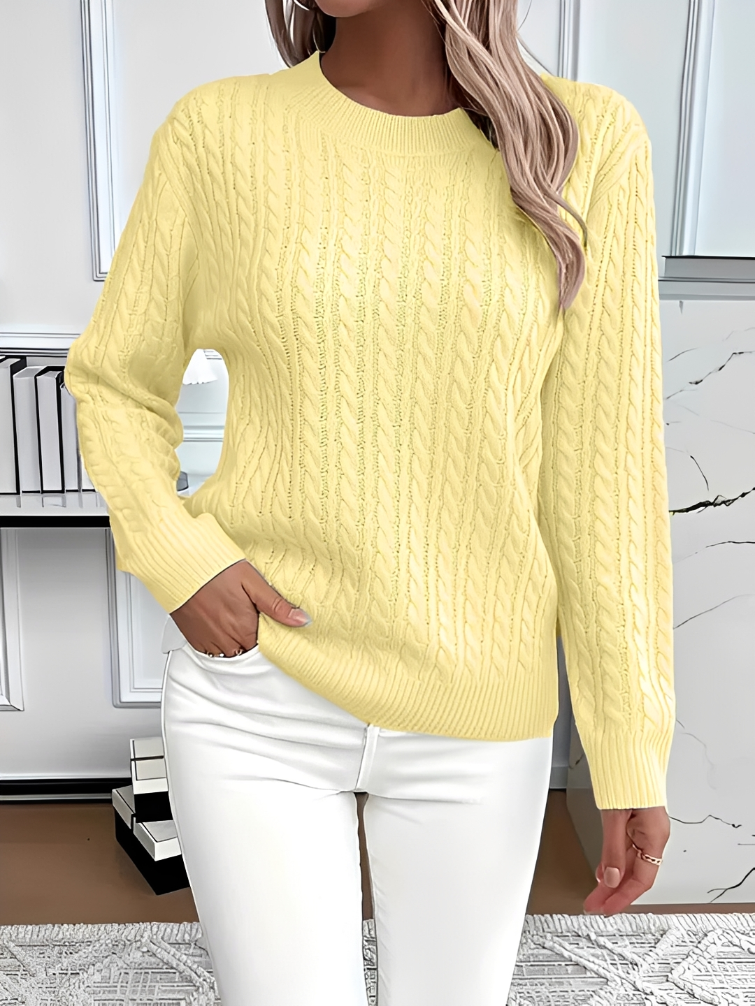 Dianna - Elegant Long Sleeve Sweater