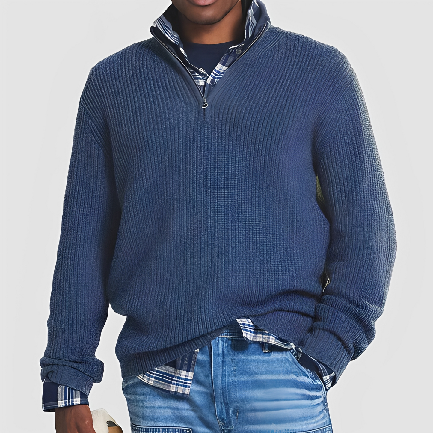 Constantine - Comfortable Pullover with Zipper for Men